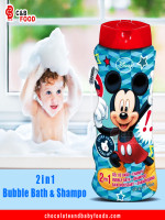 Disney Mickey Mouse 2in1 Bubble Bath & Shampoo 475G