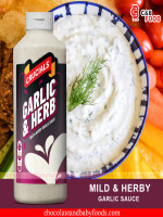 Crucials Garlic & Herb Mild & Herby Garlic Sauce 500ml