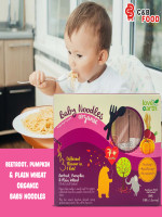 Love Earth Beetroot, Pumpkin & Plain Wheat Organic Baby Noodles (7+months) 200G