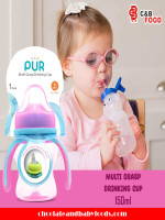 PUR Multi Grasp Drinking Cup (Pink Color, 6m+ Baby) 150ml