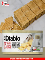 Diablo 0% No Added Sugar Coconut Cream Flavor Wafers 160G