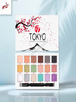 W7 Tokyo Pressed Pigment Palette (18 Colours)