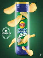 Lays Stax Sour Cream & Onion 155.9g – Savory Crispy Potato Chips